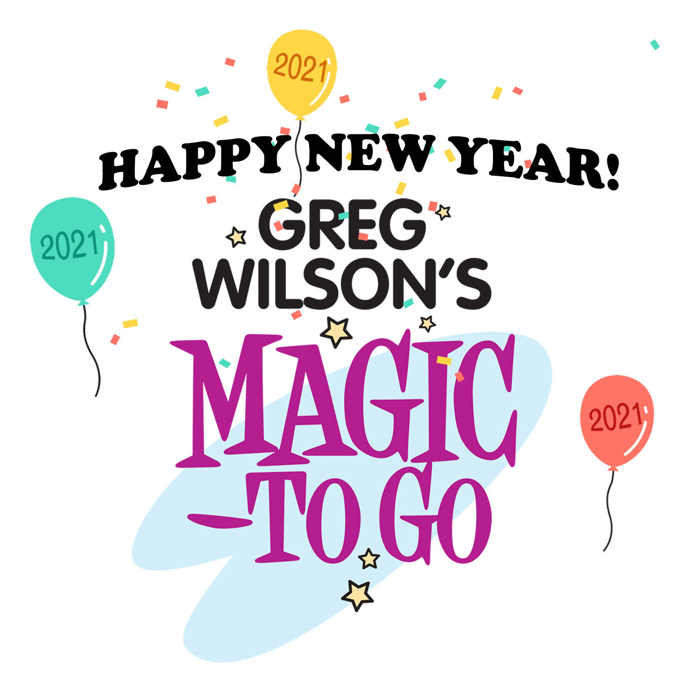 Greg Wilson's MagicToGo Happy New Year Logo